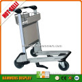 Aluminium alloy airport luggage trolley with basket